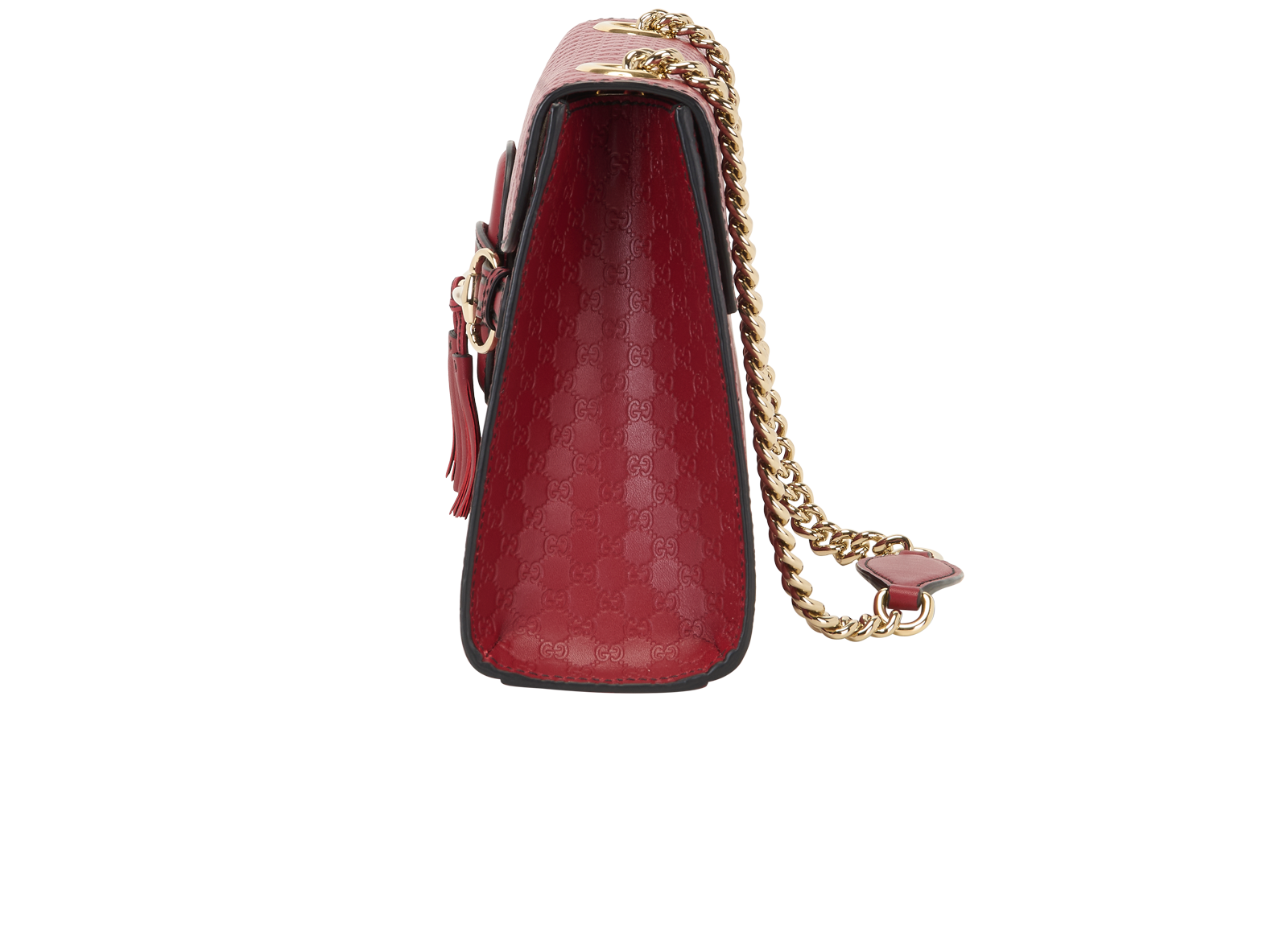 Medium Emily, &pound;550, Handbags, Red, Leather, Bottom view